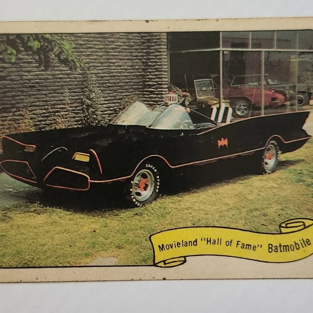 VTG 1974 Fleer Kustom Cars Movieland Hall of Fame Batmobile Sticker